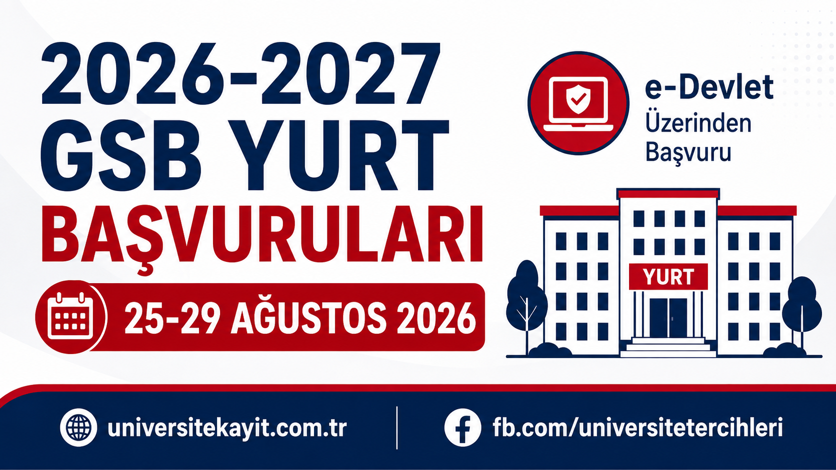 2026-2027 GSB KYK Yurt Başvuruları Başlıyor: Tarihler ve e-Devlet Başvuru Ekranı